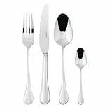 Sambonet 52563-81 Royal Inox – Tafelbesteck-Set aus einteiligem Edelstahl 18/10, für 6 Personen, 24-teilig: 6 Gabeln, 6 Löffel, 6 Messer, 6 Teelöffel, Grau