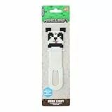 Paladone Minecraft-Panda-LED-Mini-Leselampe und Lesezeichen, zum Anklipsen, offiziell lizenziert, Geschenk für Gamer, Buchzubehör für Popkultur-Fans, Kinder, Teenager, Erwachsene, batteriebetrieben