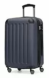 Hauptstadtkoffer Spree - Handgepäck, 55 x 36 x 21 cm, TSA, 4 Rollen, 42 Liter, Reisekoffer, Hartschalenkoffer, Rollkoffer, Bordgepäck Koffer, erweiterbar, Dunkelblau