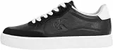 Calvin Klein Herren Cupsole Sneaker Classic Low Top, Schwarz (Black/Bright White), 44