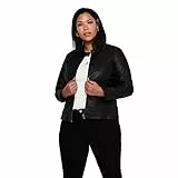 ONLY Carmakoma Damen Kunstlederjacke Curvy 44Black