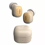 House of Marley Smile Jamaica Ohrhörer - Kleine In-Ear Bluetooth-Kopfhörer, 14 Stunden Wiedergabezeit, Mini TWS mit Ladecase, Nachhaltige Materialien, Crème