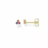 Thomas Sabo Einzel Ohrstecker farbige Steine gold vergoldetes Silber H2138-488-7