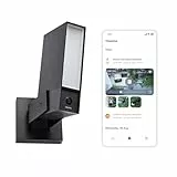 Netatmo Überwachungskamera für den Außenbereich,2SD, WLAN 5 GHz, 2K HDR, KI-Erkennung Personen/Fahrzeuge/Tiere, LED-Flutlicht 12 W, Sirene 105 dB, lokale Speicherung,ohne Abonement,Schwarz, NOC2B-AMZ