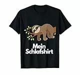 Pyjama Nachthemd Langschläfer Faultier Schlafanzug Schlafen T-Shirt