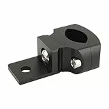 Motorrad LED Halterung 360° Verstellbar Für 18mm Bis 32mm Rohre Aluminiumlegierung Schnelle Montage Verbesserte Sichtbarkeit Nachts Robust Schwarz Passend Für Verschiedene Motorradmodelle