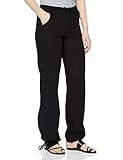 berydale leger geschnittene Leinenhose, Damen, Schwarz, 34
