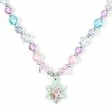 CERDÁ LIFE'S LITTLE MOMENTS Frozen-Halskette für Mädchen, Offiziell von Disney® lizenziert, Kinderschmuck mit bunten Perlen und Elsa-Anhänger, leichtes Accessoire