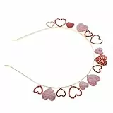 FRCOLOR Valentine Herz Haarschmuck Mit Strass Stilvolles Stirnband Für Hochzeiten Und Feiern Dekoratives Accessoire Für Damen Für Valentinstag Und Besondere Anlässe