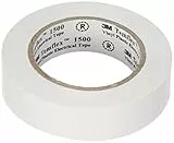 3M Temflex 1500 Vinyl Elektro-Isolierband, 15 mm x 10 m, 0,15 mm, Weiß