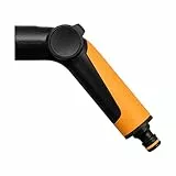 Fiskars Sprühpistolengriff für Fiskars-Sprühköpfe und -Gießstäbe, Stufenlose daumengesteuerte Durchflusskontrolle, Universalgröße, Schwarz/Orange, 1065491