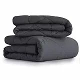 CozyLux Bettdecke 135x200 4 Jahreszeiten 2 teilig - inklusive Ganzjahresdecke 135x200cm 300gsm + Sommerdecke 135 x 200 150gsm, 2 zusammengeknöpften Steppdecke für Vierjahreszeiten/Sommer/Winter Grau