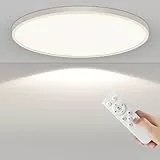 AprZLee Ø50cm Deckenleuchte, 48W deckenlampe led mit Fernbedienung Dimmbar 3000K-6500K, Modern Deckenlampe Wohnzimmer Ultra Dünn 2.1CM für Schlafzimmer Badezimmer küche
