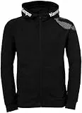 Kempa Herren Core 26 Jacket Jungen Kapuzen-Jacke Trainings-Jacke Sweatshirt Hoody Pullover Mit Kapuze, Schwarz, XL EU