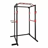 Ultrasport Unisex-Adult Power Rack Basic, Rot/Schwarz