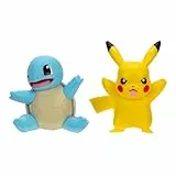 Pokémon PKW3586 - Battle Figure Pack - Pikachu und Schiggy, offizielle detaillierte Figuren, je 5 cm