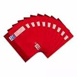 Oxford Schulheft A4, 16 Blatt, Lineatur 26, kariert, 10 Stück