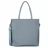 TOM TAILOR Rosa Damen Shopper Umhängetasche Reißverschluss Mittelgroß Blau