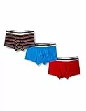 Diesel Herren UMBX-damienthreepack Boxershorts, Mehrfarbig gestreift/Rot/Blau, Small