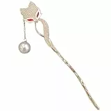 VALICLUD Haargabel Damen Haarnadel Fuchs Haarstäbchen im Chinesischen Stil für Hochzeit und Festival Haarschmuck aus Metall für Frauen und Mädchen