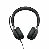 Jabra Evolve2 40 SE Kabelgebundenes Stereo-Headset mit Geräuschunterdrückung, Mikrofon und USB-C/A-Kabel - MS Teams-Zertifiziert, kompatibel mit Allen Anderen Plattformen - Schwarz
