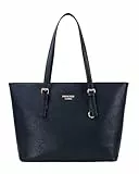 Princely London Shopper Beverly Medium - Premium Handtasche Damen - Geräumige Shopper-Tasche mit Reißverschluss & Innenfächern - Schwarz