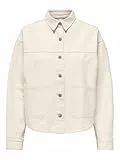 JdY Damen Jdynoma L/S Shacket PNT Dia, Ecru, s