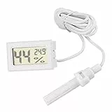 Greensen LCD Digital Thermometer Hygrometer für Reptilien, Präzise Temperaturfeuchtigkeitsbildschirm für Reptilienräume, Ideal für Inkubatoren