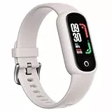 TOOBUR Fitness Tracker mit schrittzähler Fitnessuhr mit Wasserdicht Pulsuhr mit Herzfrequenz Schlaftracker Pulsmesser Sportuhr mit 14 Sportmodi Armband Damen Herren Android iOS Kompatibel, Beige