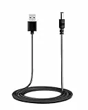 UEME USB auf DC Netzkabel,USB 2.0 Typ A Stecker zu 5V DC 5.5 x 2.1mm Stecker Netzstecker Kabel Digitalradio, Router, Soundbox, USB HUB und mehr Ausrüstung,1.2M Länge