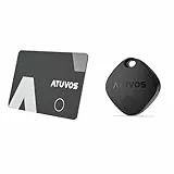ATUVOS Wallet Tracker Karte Thin 1.6mm und Smart Air Tag Kompatibel mit Apple Wo ist? APP (iOS NUR, Android Not Supported), Bluetooth Item Finder für Reisekoffer/Geldbeutel/Koffer/Taschen