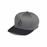 Volcom Herren Full Stone Flexfit Stretch Mütze Baseballkappe, Asphaltschwarz, 58