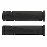 Manovella® Fahrradgriffe 125 mm – rutschfeste Lenkergriffe für Fahrrad MTB Citybike Trekkingrad – Ergonomisch, Stoßdämpfend, Gummi Griffe Ø 22 mm – Schwarz – 1 Paar
