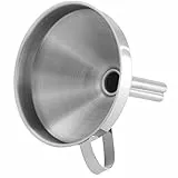 Fackelmann Trichter, Ø 10 cm, hochwertiger Küchenhelfer aus Edelstahl, Einfülltrichter für Flaschen und Gläser, Menge: 1 Stück, Farbe: silber