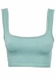 Leif Nelson Damen Seamless Sport BH Fitness Crop Top Keine
