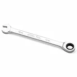Jetech 10mm Clé mixte à cliquet - Clé Polygonale en acier de quality industrielle Cr-V au fini chrome poli