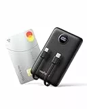 WeeFancy Power Bank 10000mAh Powerbank Klein PD 22,5W Mini Powerbank mit integrierten Kabeln USB C Externe Handyakkus 3 Ausgänge & 3 Eingänge Kompatibel mit iPhone/Samsung/Huawei