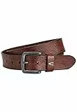 camel active Herren Ledergürtel Braun, menswear-XL