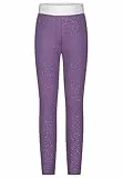 Salt and Pepper Mädchen Girls Sweat Glitter Leggings, Very Grape, 134 EU