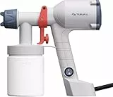 Tilswall Farbsprühsystem, Upgrade Ultra-leichte Elektrische Farbsprühgerät mit 600ml Farbbehälter, 2 Düsen & 3 Sprühmustern - Sprühpistole Für Wandfarbe, Schränke, Zäune, Türen, Möbel, Weiß