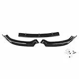 Qiilu Front Spoiler Lip, für S3 Style Frontstoßstange Lip Spoiler Carbon Fiber Style für A3 S-Line 8V 2017-2018