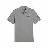 PUMA Herren ESS No. 1 Logo Pique Polo Polos, Medium Gray Heather,