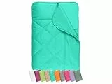 npluseins Sommerdecke 135x200 cm - dünne und leichte Bettdecke für den Sommer - Mikrofaser - Ökotex 100 - waschbar 60 Grad - 732.932, türkis