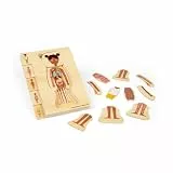 Bigjigs Toys Anatomie-Puzzle Frau – 26-teiliges menschliches Körper-Puzzle-Set, Holzpuzzle, Lern- & Spielzeug Wissenschaft für Kinder, Lernpuzzle, Vorschulmaterial, ab 3 Jahren.