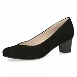 CAPRICE Damen Pumps aus Leder mit Blockabsatz, Schwarz (Black Nappa), 40 EU