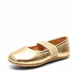 Bisgaard Mädchen Ballet Geschlossene Ballerinas, Gold, 36 EU