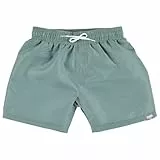 Sterntaler Badeshorts Uni – UV-Schutz 50+ Schwimmhose – Jungen Beachwear schnelltrocknend – Baby Badehose mit Windeleinsatz bis Größe 86/92 und verstellbarem Kordelzug im Bund – mattgrün, Größe 92