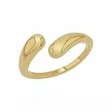 s.Oliver Ring Edelstahl Damen Ringe, Gold, Kommt in Schmuck Geschenk Box