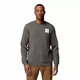 Columbia Herren Trek Crew-Sweatshirt, Charcoal Heather/Boxy Brand, L EU