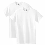 Gildan Unisex-Erwachsene Heavy Cotton T-Shirt, Style G5000, Multipack Hemd, Weiß (2-er Pack), Mittel (2er